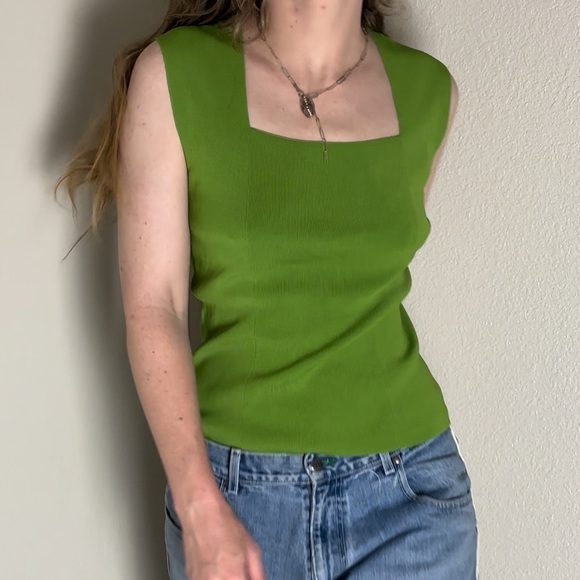 Vibrant Green Talbots Tank Top - Picture 7 of 8